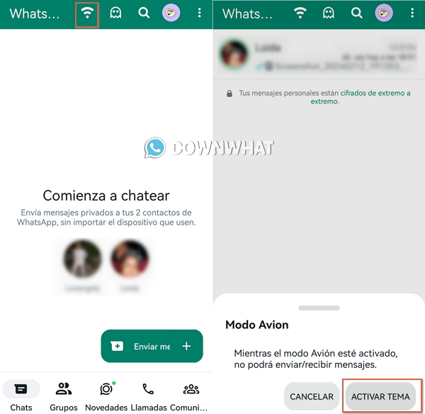 WhatsApp Plus-modo-avion